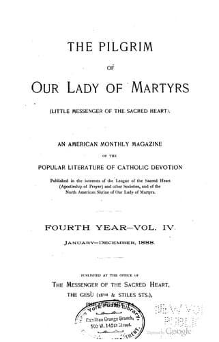 Shrine of Our Lady of Martyrs, etc. · 1888