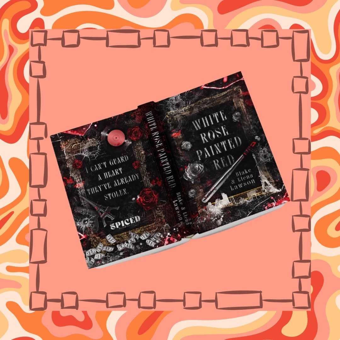 White Rose Painted Red